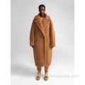 OEM Custom Winter Long Sherpa Coat för kvinnor